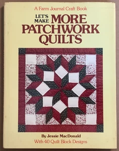 VG 1984 HB Dust Jacket Let's Make More Patchwork Quilts Jessie MacDonald - Foto 1 di 10