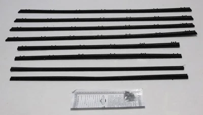 Window Sweeps for Mopar Vehicles 66-67 2Dr Sedan Replacement 8pcs - Image 1 of 4
