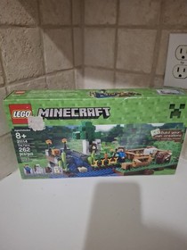 Lego Minecraft 21114 The Farm Steve Skeleton Cow Sheep Minifigures 262 pieces