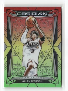 2023-24 PANINI OBSIDIAN #80 Allen Iverson REGGAE FLOOD /75 - Picture 1 of 2