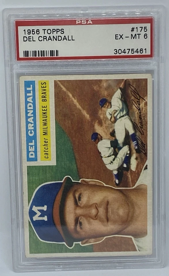 1956 Topps Del Crandall #175 PSA 6 - Image 1 of 2