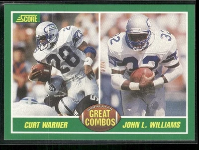 1989 Score Curt Warner/John L. Williams Seattle Seahawks #278 - Image 1 of 2