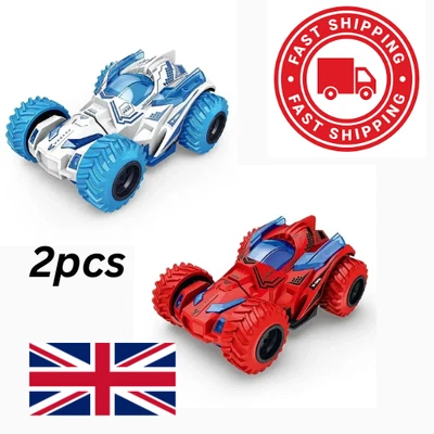 2PCS Stunt Spinning Toy Car.Kids Pull Back Car for 3 Year Old Boy Girl Toddler - Image 1 of 3