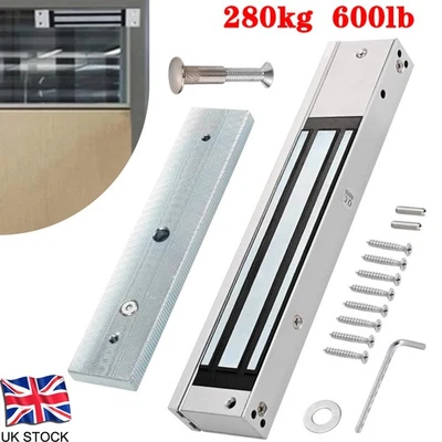 Electric Magnetic Door Lock 280KG 600LB Holding Force for Access Safety Control - Image 1 of 4