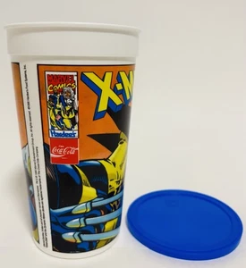 🔥 1995 Hardees X-Men Marvel Comics 7" Kunststoff Trinkbecher mit Deckel neuwertig WOLVERINE - Bild 1 von 14