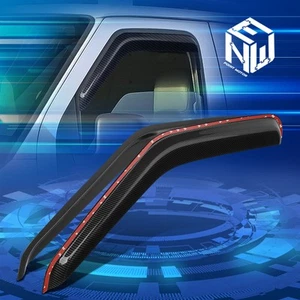 For 92-24 Ford E150 E250 E350 E450 2Pcs In-Channel Window Visors Sun Deflector - Picture 1 of 7