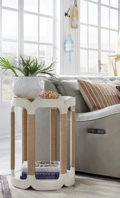 Mesa de tambor Magnussen Home Sunset Cove Moonlight Pearl Foto 1 de 4