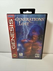 Generations Lost (Sega Genesis, 1994) in original box And NON WORKING cart.