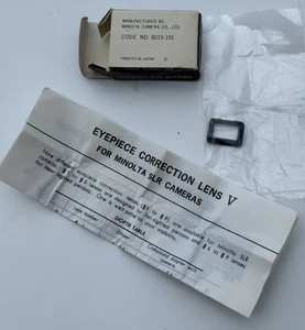 Lente correctora de oculares Minolta +1 Vn #1 para cámara SLR instrucción en inglés ~ NOS - Imagen 1 de 3