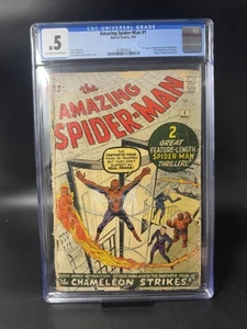 Amazing Spider-Man #1 CGC .5 1963 Grail KEY 🔑 2nd Appearance Stan Lee Ditto MCU - Picture 1 of 4