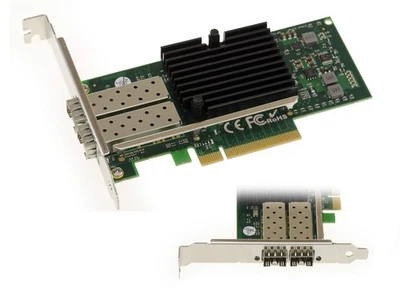 Scheda Di Rete PCIe - 10 GB - 2 Porte SFP+ Chipset Intel JL82599ES 10G - Immagine 1 di 3