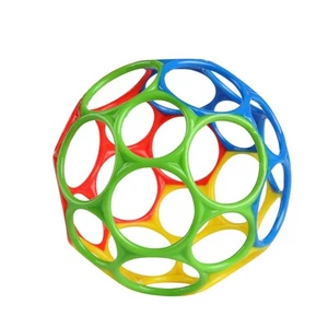 Bright Starts Oball Easy Grasp Classic Ball BPA-Free Infant Toy in Red/Yellow - Picture 1 of 3