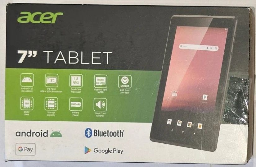 Used Very Good ACER ACTAB721 16GB, Wi-Fi (Unlocked) 7'' - Grey - Image 1 of 4