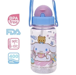 Cinnamoroll ECOZEN BPA Free Non-PHTHALATE Kids Straw Water Bottle Mug w/ Strap - Picture 1 of 6