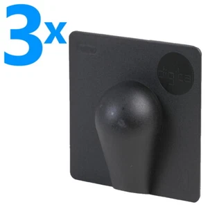 3x Black Brick Buster Tapa Ordenada Externa Interior Exterior Cable Agujero Cubierta Placa - Imagen 1 de 3
