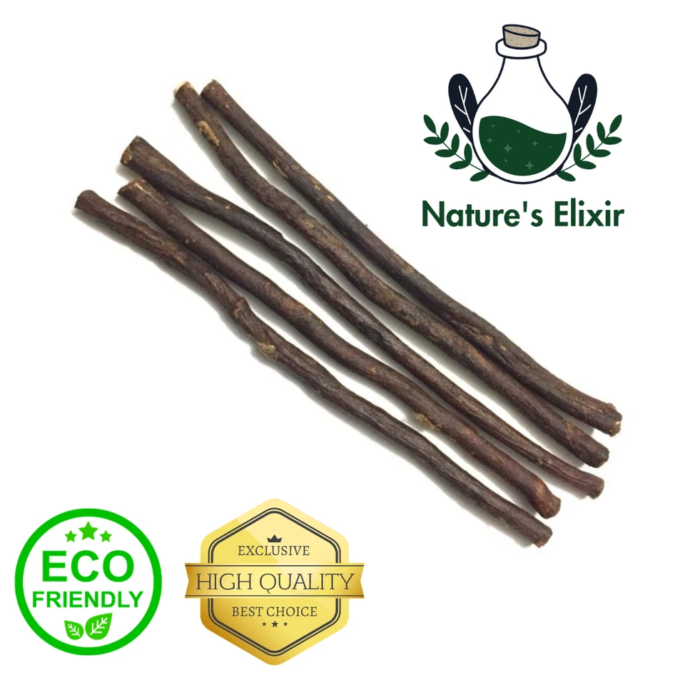 NATURE'S ELIXIR 5x Olive Wood Miswak Natural Teeth Cleaning Sticks Dental Oral Hygiene Brush
