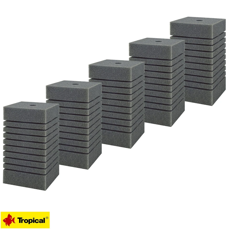 (4,40€/Stk.) 5x Tropical Filter Ersatzschwamm für Cristal Maxi & Delfin Double
