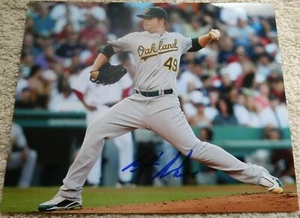 Brett Anderson Auto Autographed Signed 8x10 Photo Oakland Athletics A's Brewers - Picture 1 of 2