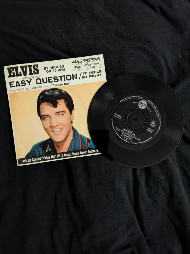 ELVIS 45 SUCH AN EASY QUESTION / FEELS SO RIGHT   47-8585 - image 1 of 1