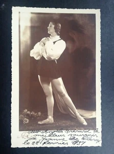 Photo portrait dédicacé Artiste à identifier Théatre opéra 1939 - Picture 1 of 2