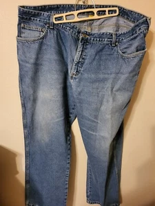 cabelas mens jeans size 46 x 32 classic fit 5 pocket blue great item - Picture 1 of 12