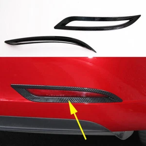 Rear Tail Bumper Fog Light Cover Trims Accessories For Tesla Model 3 2018-2022 - Imagen 1 de 3