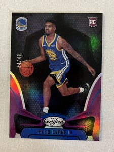 2018-29 JACOB EVANS III Panini Certified Mirror Purple Prizm Rookie RC #178 /49.