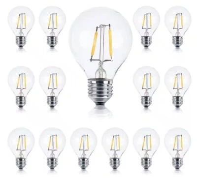 Brightech1-Watt G40 Dimmable E26 Base Vintage Edison LED Globe Bulb-15 Pack - Image 1 of 4