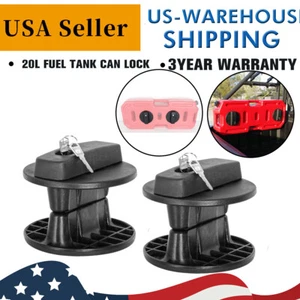 20L Fuel Gas Tank Mount Bracket Lock Jerry Can Container Gasoline JEEP SUV ATV - Picture 1 of 11