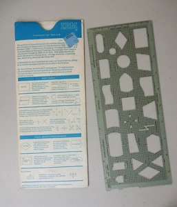Vintage 1070's IBM Programing Flowchart Template w/Sleeve  GX20-8020-1   U/M-010 - Picture 1 of 3
