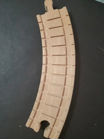 4 pc Thomas Wooden Railway Curved Clickety Clack Ramp Tracks 7" as pictured Cover