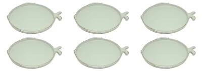 6er Set Salatteller MARINA FISCH D16cm blau aqua Keramik Virginia Casa - Bild 1 von 2