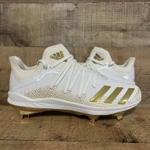Adidas Afterburner 6 Baseball Cleats Mens Size 6.5 White Gold DB3434 NEW - Picture 1 of 10