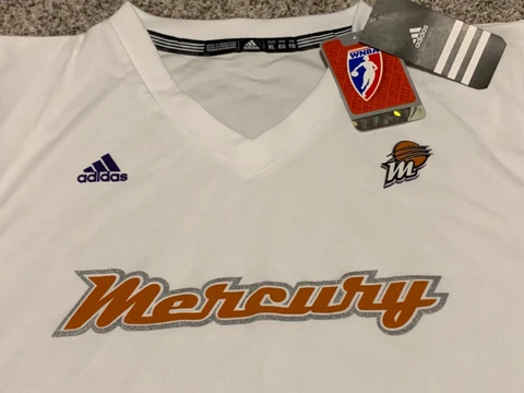 WNBA PHOENIX MERCURY BASKETBALL WHITE JERSEY ADIDAS ADULT XLARGE NEW WITH TAGS Cover
