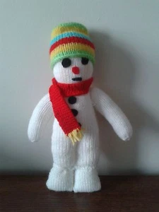 Cuddly Toy Hand Knitted Doll (11") - #07 (15% donated to Cancer Research) - Picture 1 of 1