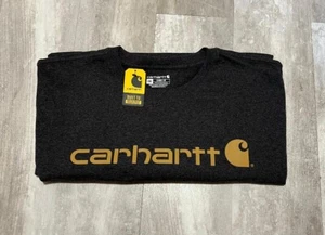 NEW Carhartt Mens Tee Shirt 2XL Gray Short Sleeved Loose Fit Cotton Blend - Picture 1 of 6