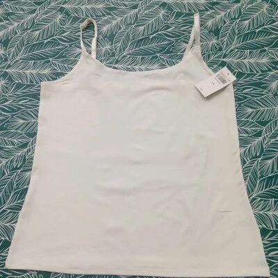 Camisola Coldwater Creek correas ajustables marfil pequeña Foto 1 de 4