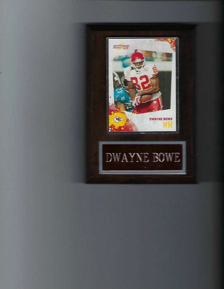 PLACA DWAYNE BOWE KANSAS CITY CHIEFS KC FÚTBOL AMERICANO NFL C Foto 1 de 1