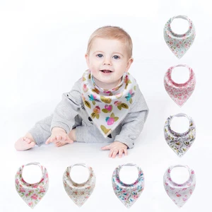 8pcs Baby Dribble Bibs Infant Kids Girl Babywearing Bandana Drooling Drool Bib - Picture 1 of 13