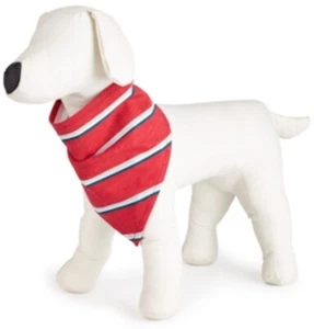 Matching Family Pet Dog Size Large XL Bandana Red Multi Stripe Holiday - Bild 1 von 6
