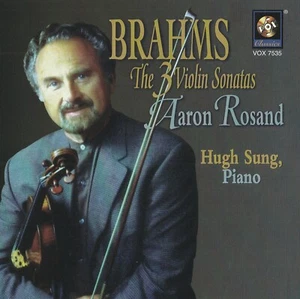 BRAHMS: THE 3 VIOLIN SONATAS classical AARON ROSAND HUGH SUNG piano RARE !!! - Picture 1 of 2