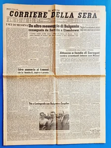 ABENDKURIER 8. JUNI 1956 BULGANIN-SCEPILOV-WERBUNG MOTORRAD GUZZI - Bild 1 von 2
