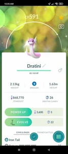 Pokemon Shiny Shadow Dratini (Gereinigt) - TRA'DE 20k Staub GO - Beschreibung lesen - Bild 1 von 1
