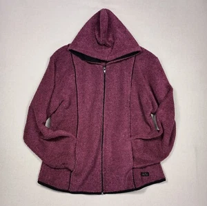 ALPS Jacket Women’s Size L Large Purple Fleece Full Zip Pockets Hoodie Flaw - Picture 1 of 13