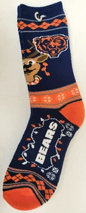 NFL Chicago Bears Ugly Sweater Socks, New (REINDEER) - Picture 1 of 1