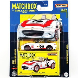 Matchbox Collectors 2015 MAZDA MX-5 MIATA #18 weiß - MBX 1:64 Gummireifen HFL97 - Bild 1 von 2