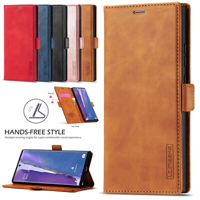 For iPhone 15 Plus 14 Pro Max 13 12 Pro 11 Leather Wallet Magnetic Flip Case - Image 1 of 4