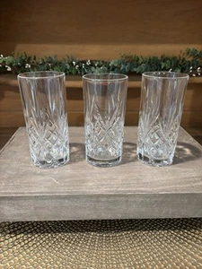 Juego de 3 vasos Highball RCR Melodia Transparente Corte X Cristal 5 7/8" ~BONITOS~ - Imagen 1 de 6