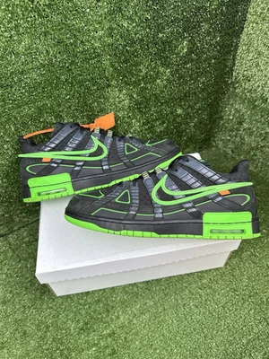 Size 12 - Nike Air Rubber Dunk x Off-White Low Green Strike - Image 1 of 4
