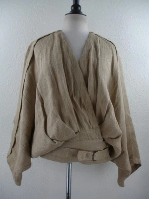 Chaqueta para mujer S de colección años 80 Issey Miyake 100 % lino de gran tamaño hecha en Japón RARA Foto 1 de 4